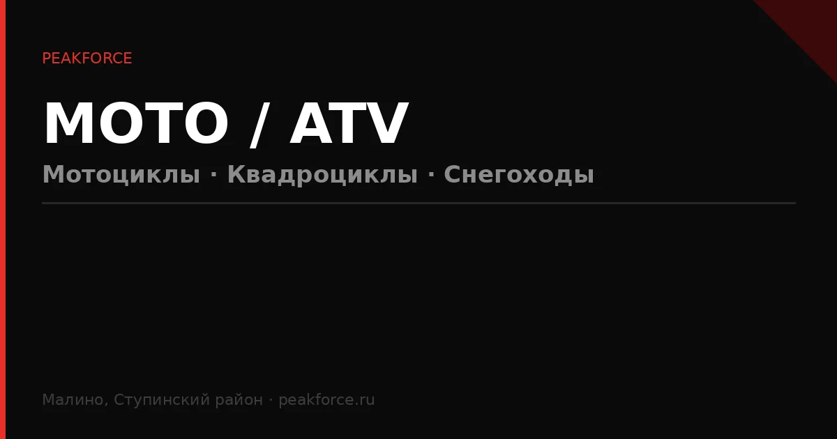 Чип-тюнинг квадроцикла мотоцикла снегохода
